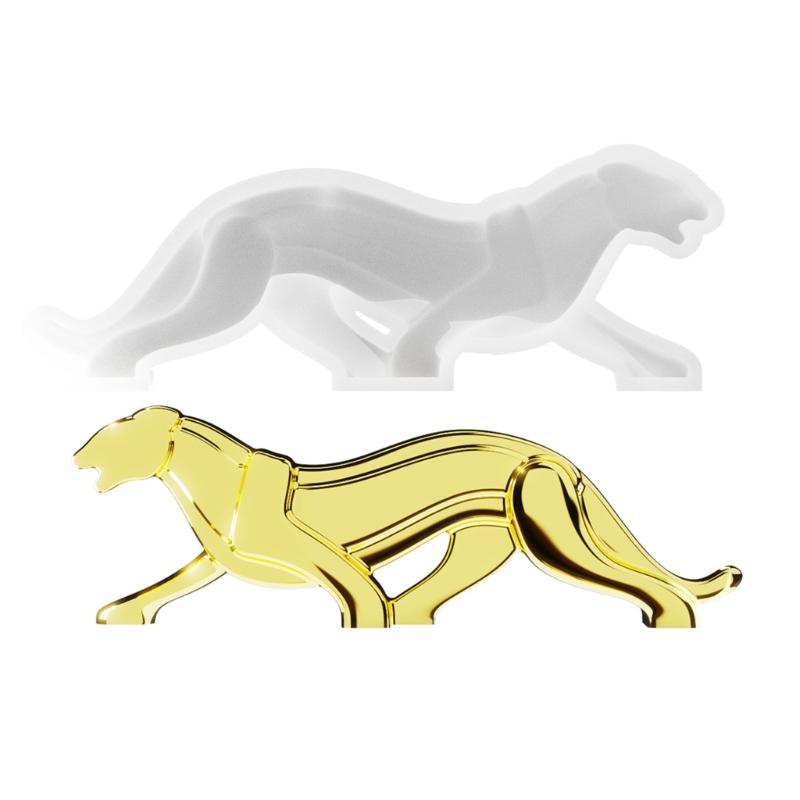 

Silicones Epoxy Resins Running Leopards Molds for Baking Enthusiasts and DIY for Cakes Chocolates and Jelly