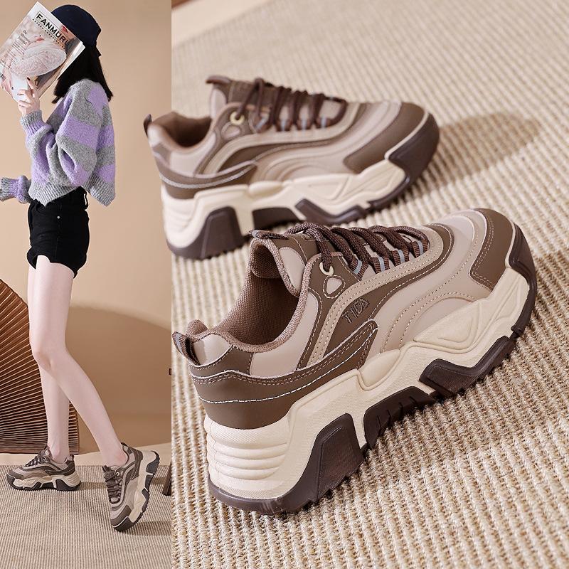 Platform dad shoes women's 2025 spring and autumn new student casual versatile sports shoes lightweight women's shoes KT-2370