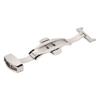 Silver Stainless Steel Watch Deployment Clasp High Finished Ergonomic Watch Buckle Replacement for