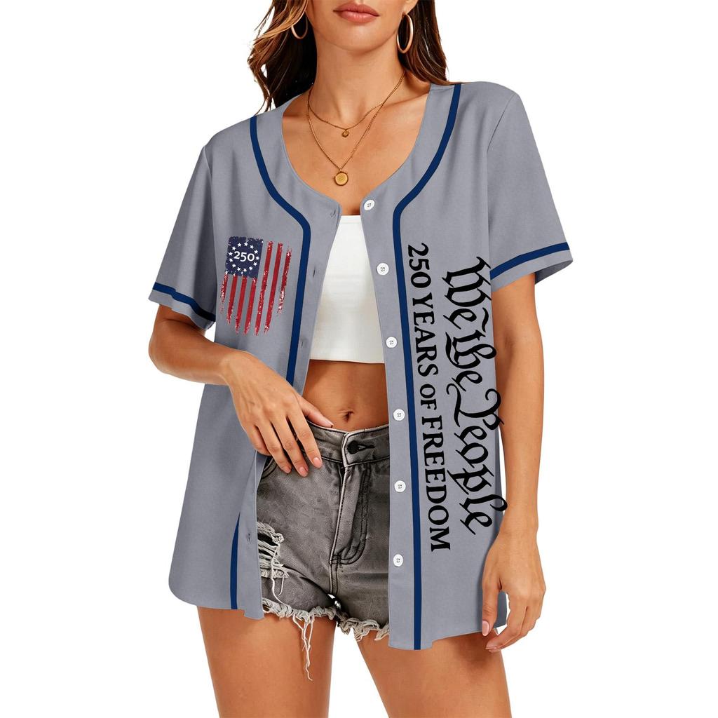 Children's Casual Cartoon Print Short-sleeved Baseball Jerseys Children's Sportswear Top