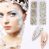 Glitter Rhinestones AB-Flat Back Shiny Stones Nail Art Decoration Mixed Sizes Nail Gems Crystal Strass Accessories