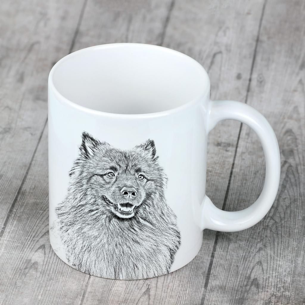 Keeshond, Dutch Barge Dog, Smiling Dutchman, - Cup with a Dog, Cup with a Photo, Personalized Gift from the Art-Dog Brand