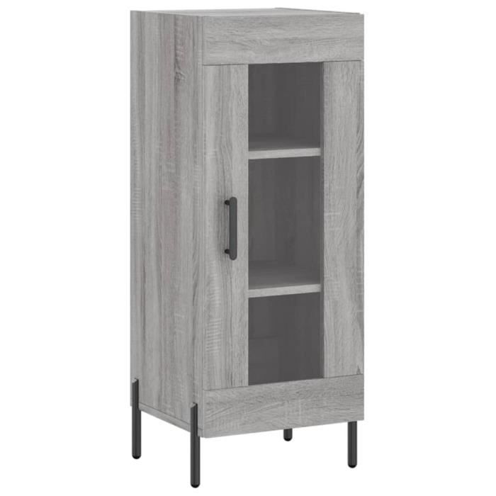 VidaXL Buffet Sonoma gris 34,5x34x90 cm Bois d'ingénierie 828810