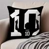 Soccer Athlete LM 10 LLionel MMessi Cushion Cover Pillowcase Antidustmite Invisible Zipper Short Plush Sofa Cushion