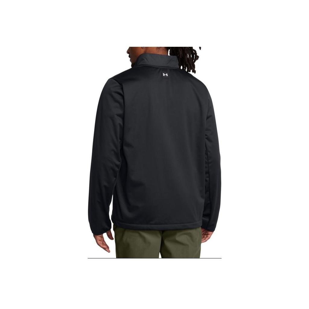 Under Armour Giacca Uomo Monocolore con Zip al Collo Giacche Nero 1385829-001