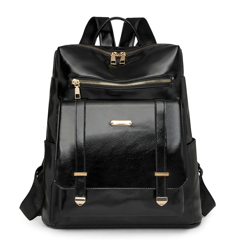 PU Rucksack Retro Großer Fassungsvermögen Rucksack Damen Reisetasche