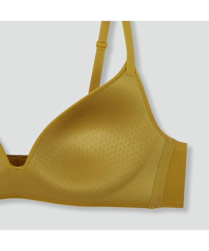 Jaju Women'S Perfect No-Line One-Mold Bra_Mustard