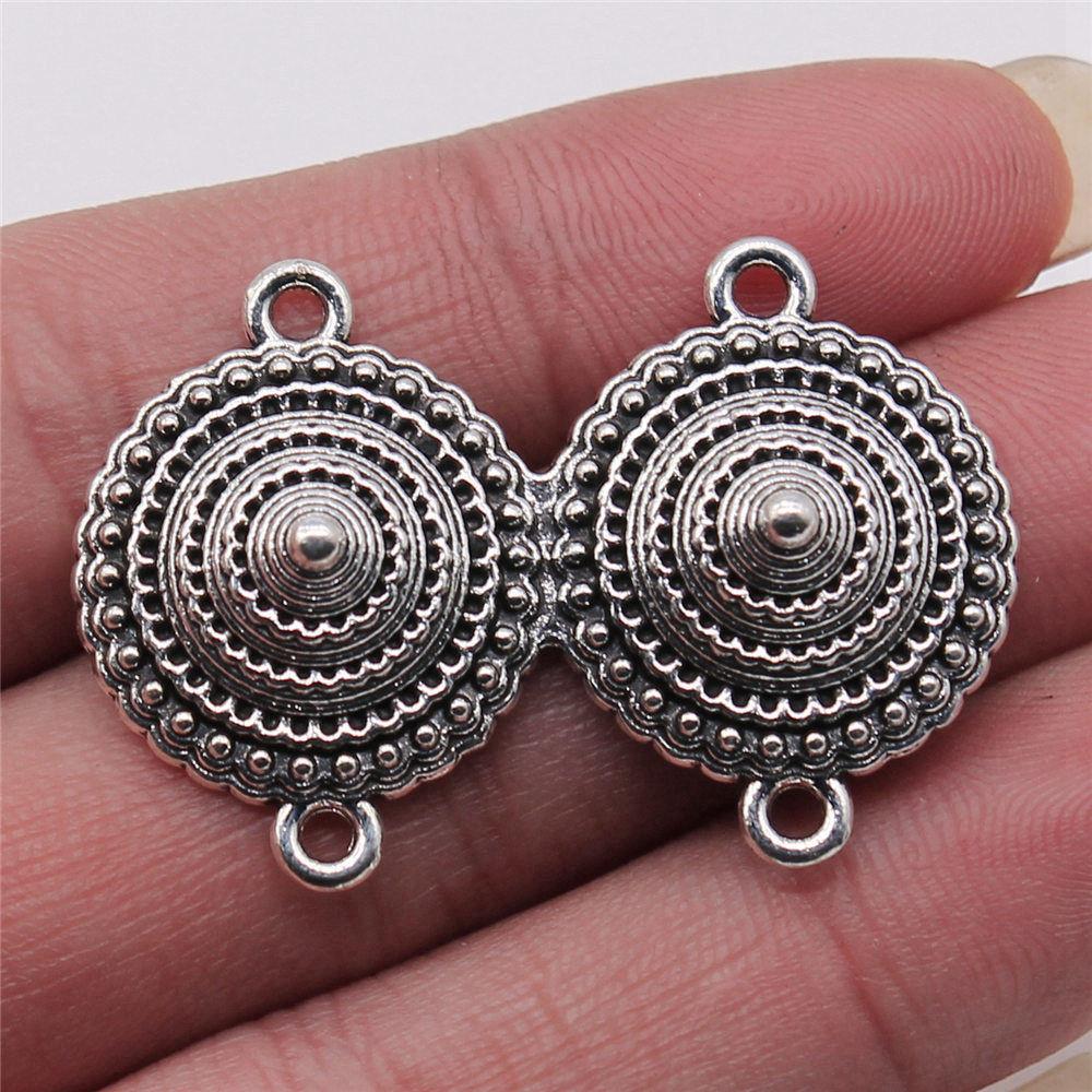 

Четырехотверстие Соединитель для ожерелья Аксессуары Части Женские украшения Оптом Бохо Принадлежности A25-4pcs-28x41mm