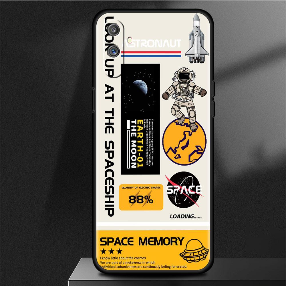 Soft Case For Oppo Realme 8 C21Y C21 GT Neo 2 Pro 3 7 9 Pro 8i 6 C11 9i C35 C15 Master C12 C3 Phone Cover Fashion Cool Astronaut