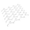 24Pcs Silver Brick Clamps Stainless Steel Brick Wall Hangers Brick Hook Clips  For Hanging Wreaths