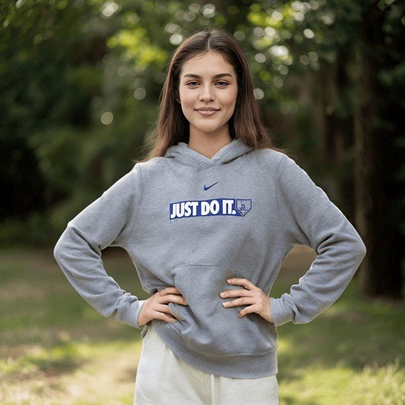 Nike Hoodie MLB Kollaboration Los Angeles Dodgers Langarm Kapuzenpullover Lässig Kinder Hoodies 3Z3B7SBF6-LAD