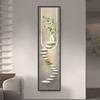 Slim Vertical Self-Adhesive Mural: Elegant Decorative Sticker for Entrance Hall or Corridor
