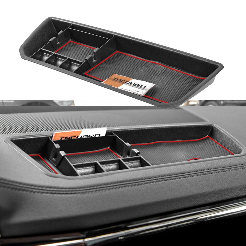 

Для VW Atlas и Cross Sport Аксессуары Органайзер на приборную панель 2018 2019 2020 2025 2025 2025 Вставка ABS Коробка для хранения красный