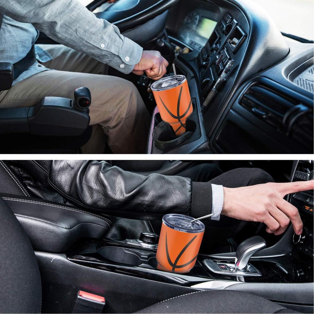 30oz Becher Edelstahl Doppelwandig Vakuumisoliert Becher Tasse Reisebecher mit Deckel Reinigungsbürste für Kalte und Heiße Getränke