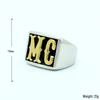 Men's European American Hip Hop Titanium Steel Punk Ring