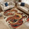 Multiple Sizes Red Dragon Swirling In Clouds Carpet for Living Room Bedroom Sofa Home Decor Rus Non-slip Floor Mat Luxury Gift