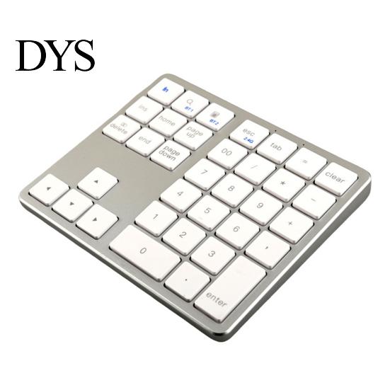 Lightweight Numeric Keypad Wireless Bluetooth-compatible Number Pad 35 Keys Silent Laptop Computer Desktop Numpad Mini Rechargeable Keyboard