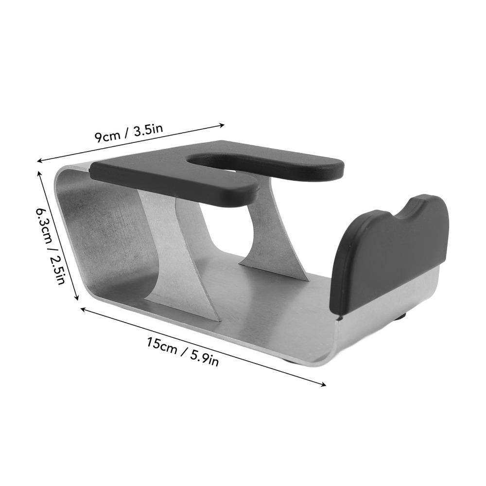Universal Fit Coffee Tamping Station Silver Color Coffee Tamper Stand Home Barista