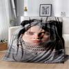 3D Hit Me Hard and Soft Billie Eilish Singer Soft Flannel Blanket for Bed Bedroom Sofa Picnic,Throw Blanket for Cover Gift Kids