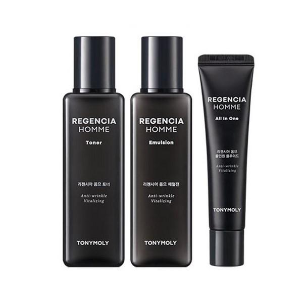 Tonymoly Regencia Homme Skincare 3pcs Set Toner 150ml + Emulsion 150ml + Fluid 30ml