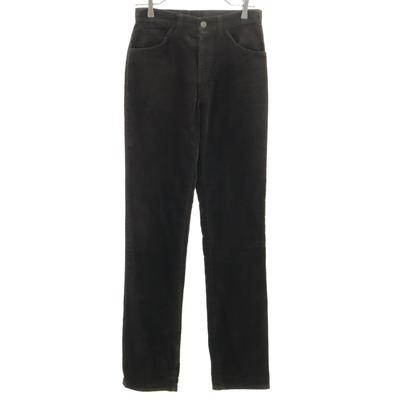 80s Vintage 42 Talon Made In USA Velor Pants W29 Dark Brown Men's Used