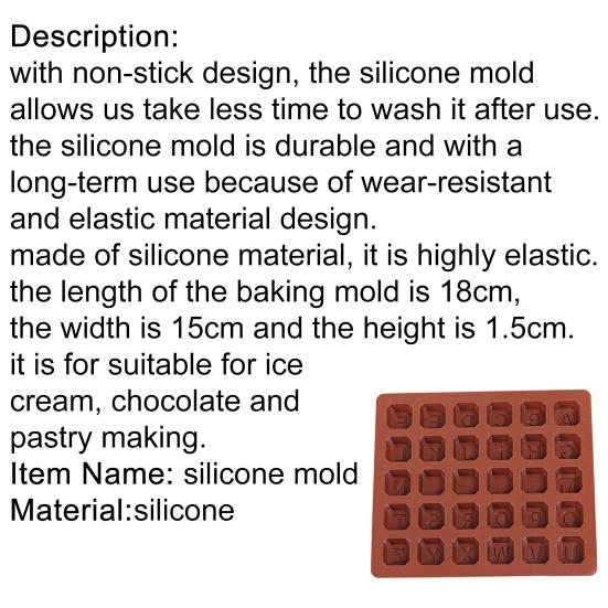 Forma na pečivo Nepřilnavá, široká, silikonová forma na čokoládu do kuchyně na dárky
