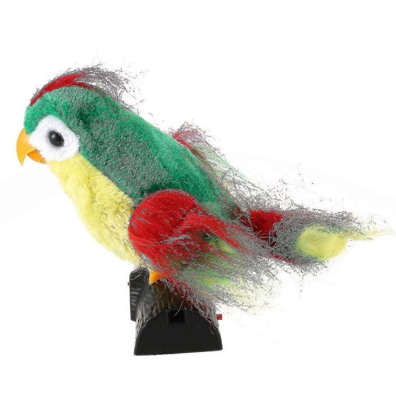Sprechender Papagei imitiert und wiederholt, was Sie sagen Lustiges Spielzeug-b
