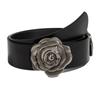 Zink Zinklegierung Rose Blume Taillengürtel Jeans Dekor Breiter Bund Verstellbarer PU-Ledergürtel Geschenk