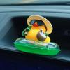 Tropisches Quietscheentchen Auto-Schmuck, Lustige Strandente mit Sonnenbrille, Kokosnuss-Schwimmring, Auto-Innenraum-Dekoration, Armaturenbrett-Zubehör