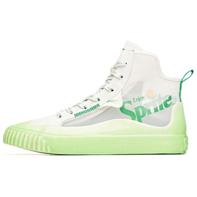 

Новые парусиновые кроссовки Sprite x Anta с высоким верхом, устойчивые к скольжению, износостойкие, с дышащей подкладкой, мужские, бело-зеленые 112028656-2 40.5