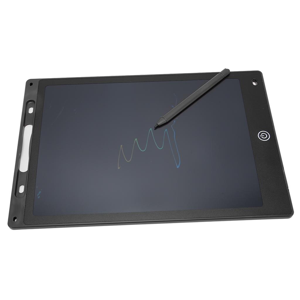 LCD Writing Tablet for Kids Erasable 12 Inch Color Screen Pressure Sensitive Doodle Pad Drawing Board with Pen Holder