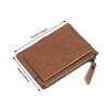 Mini Coin Purse Retro Credit Card Holder Short Wallet with Soft Texture Storage Holds Coins Credit Cards Items for Shopping Outings Weekend Getaways