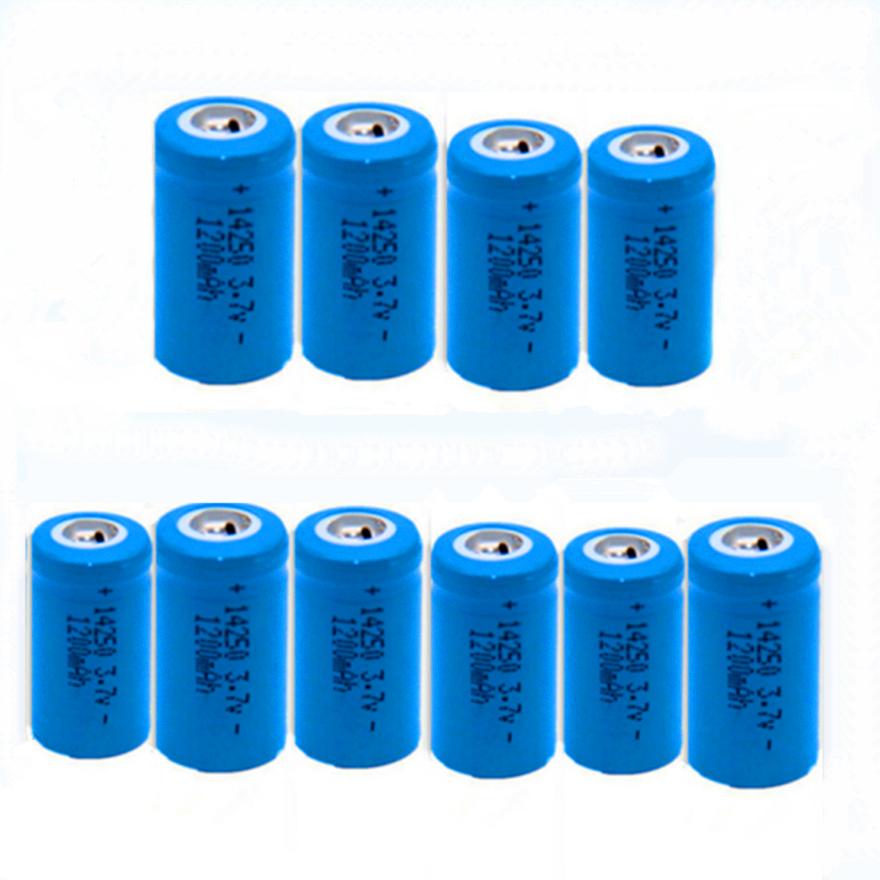 3.7V 14250 Rechargeable Lithium Battery LS14250 ER14250H 1/2-R6 1/2 AA 1200mah Rechargeable ER14250 Lithium Battery