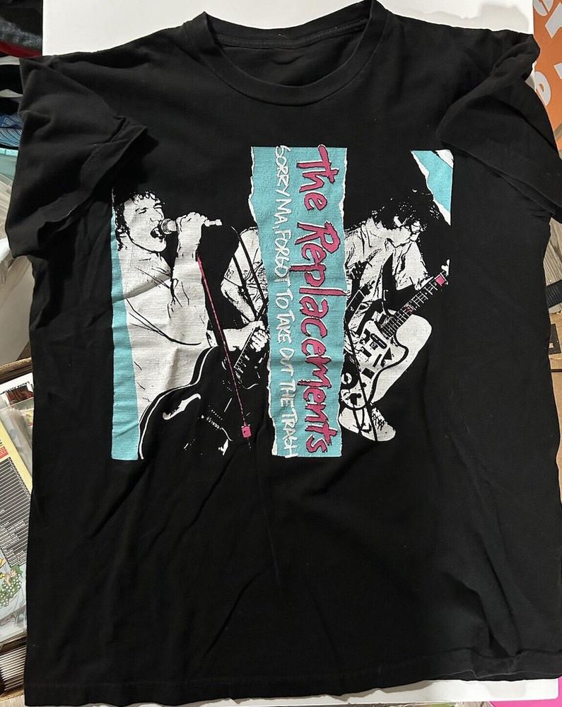 The Replacements Band Rock Sorry Unisex T- shirt black tee Reprint Unisex T-Shirt L