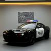 1/22 Dodge Challenger Redeye Hellcat Police Alloy Sports Car Diecast Model Sound & Light Toy Collect Display Ornament Presents