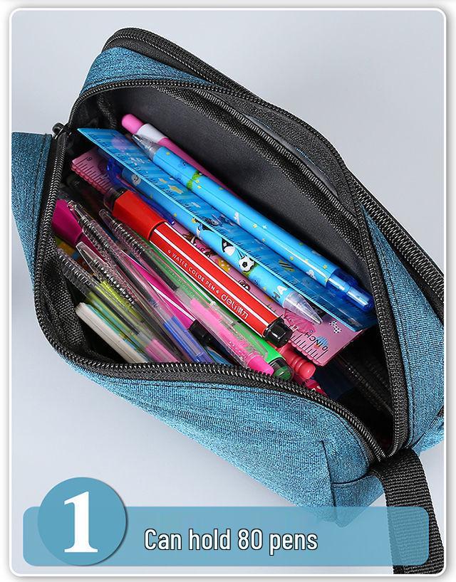 Multi-Layer Waterproof Pencil Case for Students - Large Capacity Stationery Bag