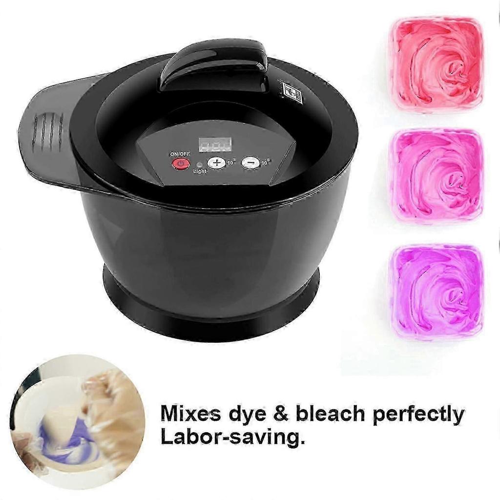 Ciotola per Tinture per Capelli Mixer Elettrico Mescolatore per Crema Colorante Per Donna Uomo Ciotola Mescolatrice Con Display del Tempo