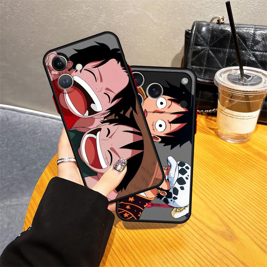 One Piece Anime Luffy Case for iPhone 17 Pro Max 11 XS XR 13 Mini 14 Air 7 8 SE 15 16 Plus 12 Funda Back Phone Cover