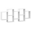 VidaXL Wall Shelf White 159x18x65 Cm Engineered Wood 853209