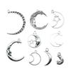 10 Stück Anhänger Mond Antiksilber Farbe Mond Anhänger Für Armbänder Mond und Stern Anhänger Großhandel