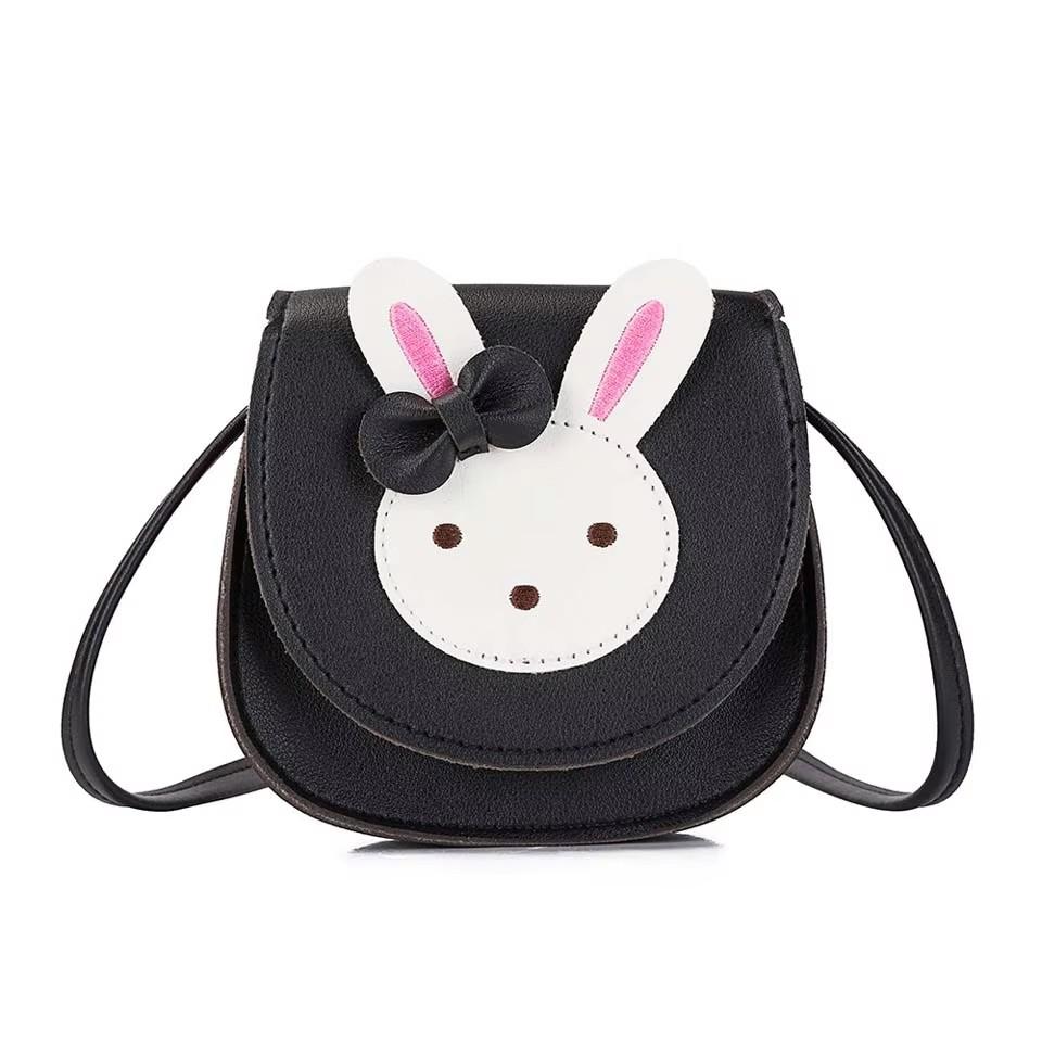 Girl Coin Purse Children Wallet Small Coin Box Bag Cute Mouse Bow Kid Money Bag Baby Rabbit Shoulder Bag Purse