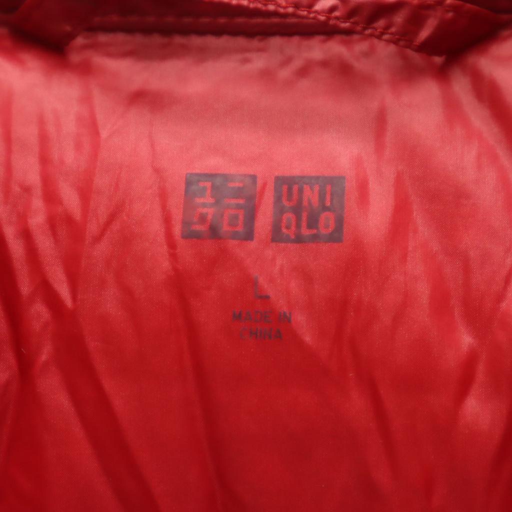 Uniqlo Hooded Ultra Light Down Jacket L Red Men's Used