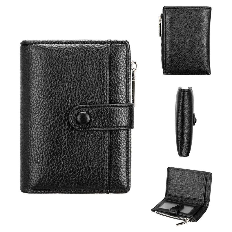 

Baellerry Mini Wallets Purse for Men Women Fashion Hasp Short Card Holder Money Pack Coin Purses 9*12.5*4cm чёрный