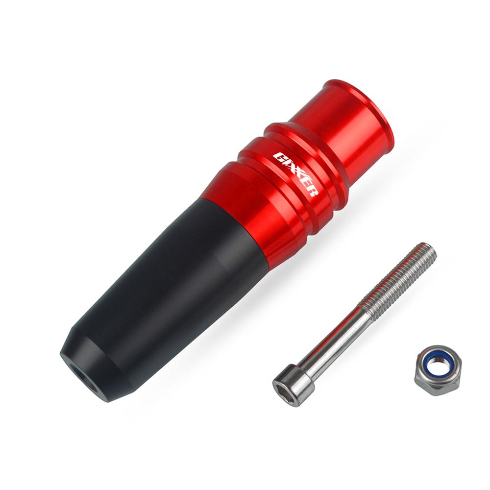 With GIXXER Logo CNC For Suzuki GIXXER 250 2023 Exhaust Frame Sliders Crash Pads Falling Protector Motorcycle