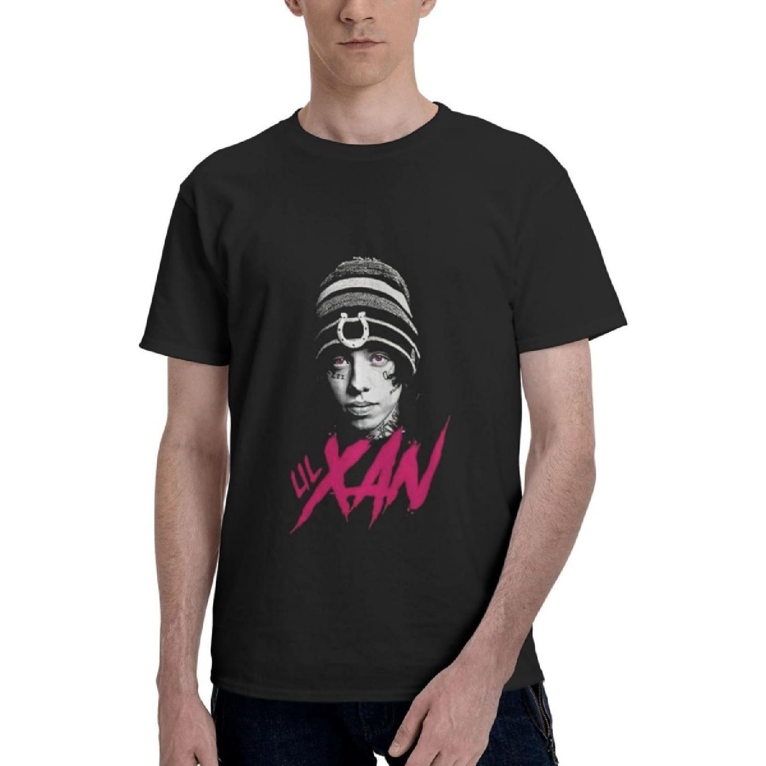Hudpecne Mens T-Shirt Lil Xan T Shirt Sport Tee Sleeve Tops Tee(1) S