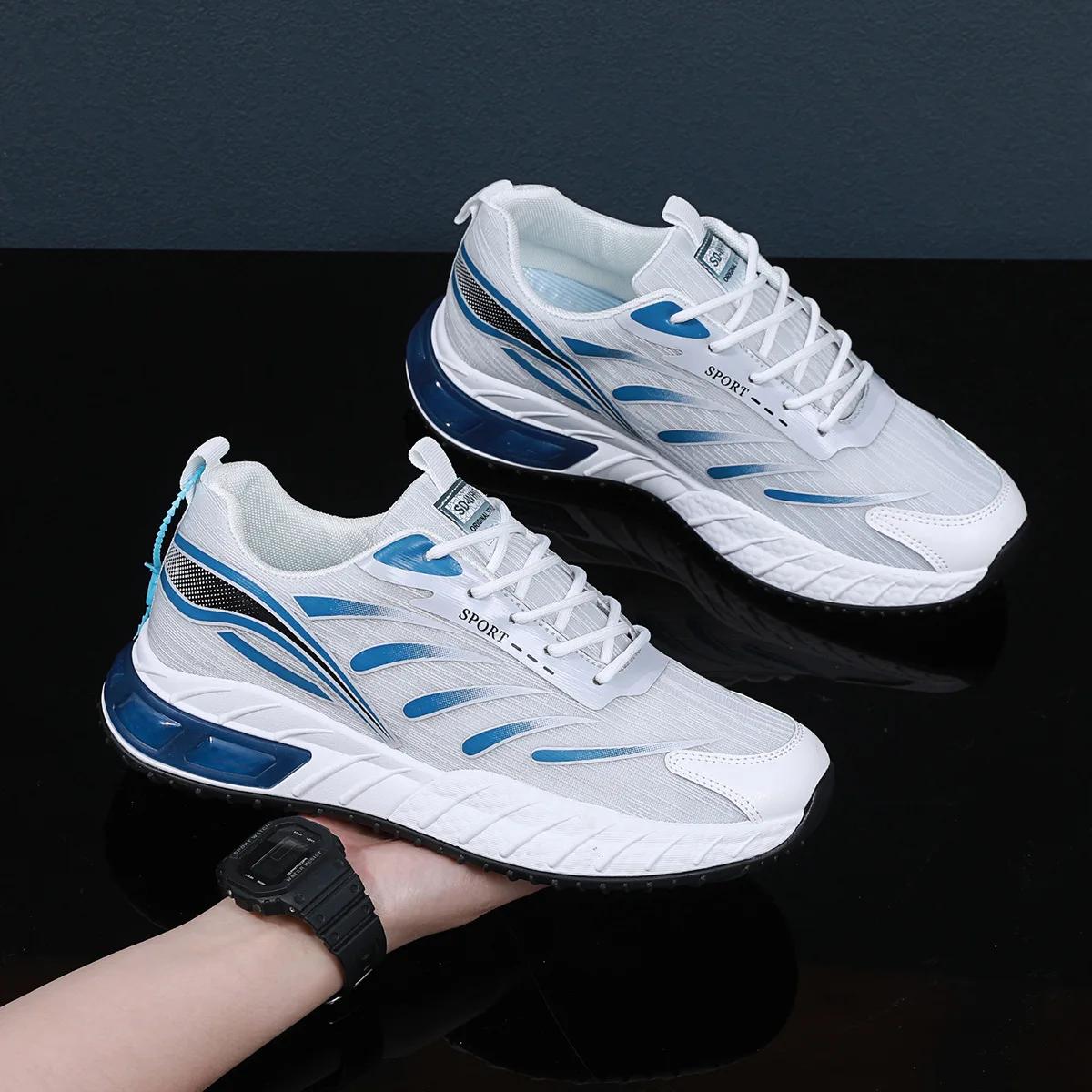 

Мода 2024 года, новые молодежные сетчатые дышащие повседневные туфли, легкие и удобные спортивные туфли с мягкой подошвой, кроссовки для бега на открытом воздухе 44