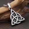 Classic Vintage Odin Trinity Nordic Rune Pendant Necklace For Men Women Viking Witch Celtic Knot Necklace Fashion Amulet Jewelry