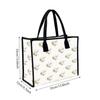Elegant Dove Print Tote Bag Portable Casual Daily Handbag for Women Shopping Travel Use