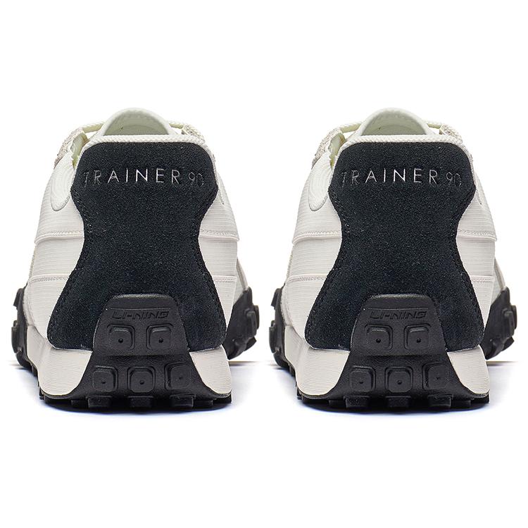 New LiNing Yunchuan VTNG Anti Slip Wear Resistant Low Top German Army Trainers Men's Beige Black AGCT159-5