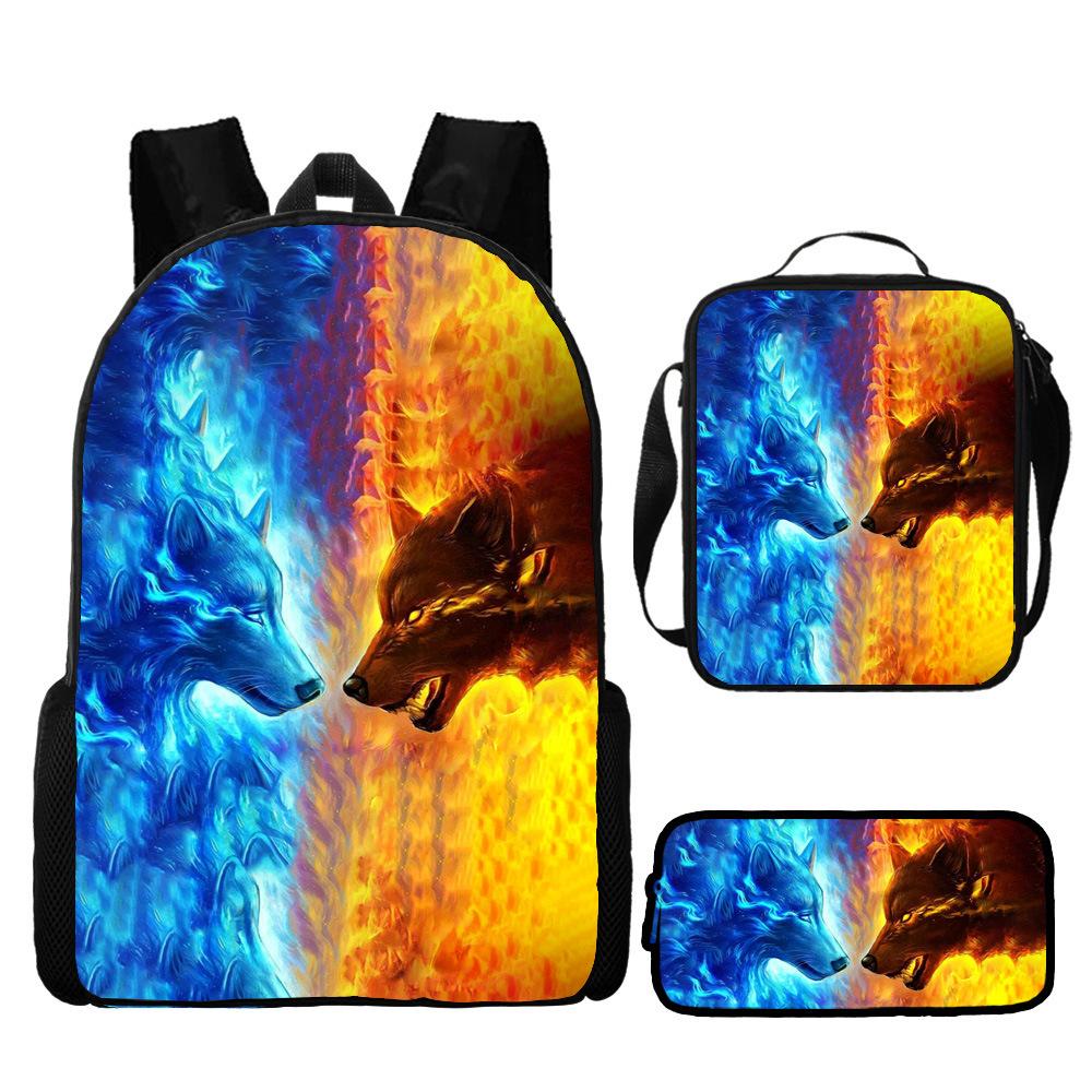 Backpack Unicorn Unicorn Animal Student School Bag, Digital Color Printing Animation Cartoon Backpack